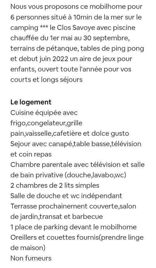 Mobilhome 6 Personnes Biville-sur-Mer 외부 사진